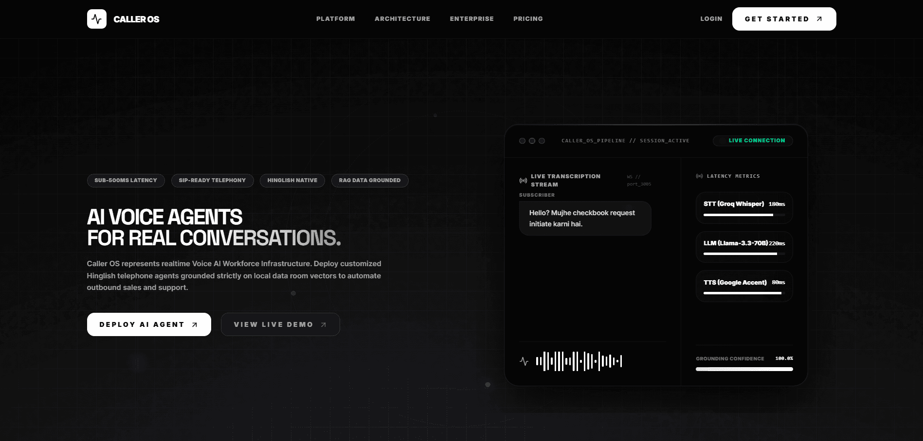 Caller.work Webhook Infrastructure