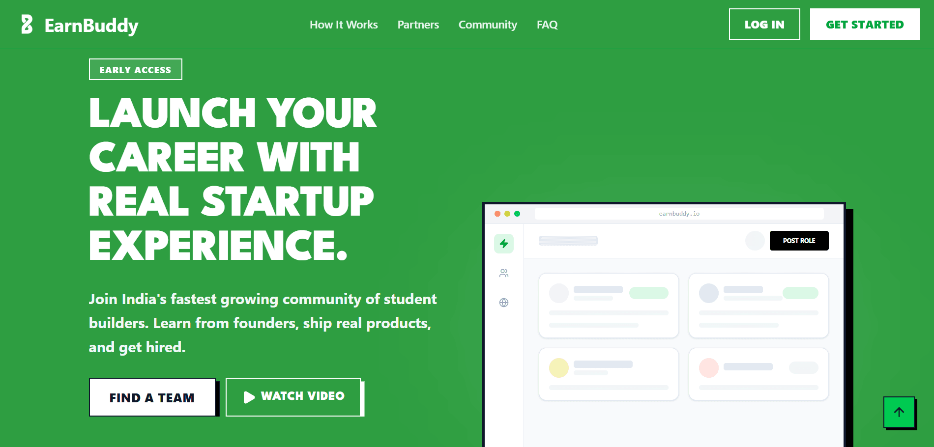 EarnBuddy SaaS Platform UI